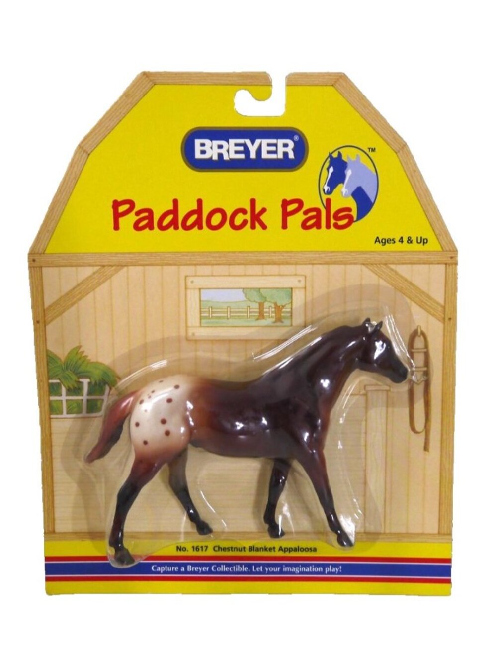 Breyer Paddock Pals 1617 Chestnut Blanket Appaloosa horse 6" long, New